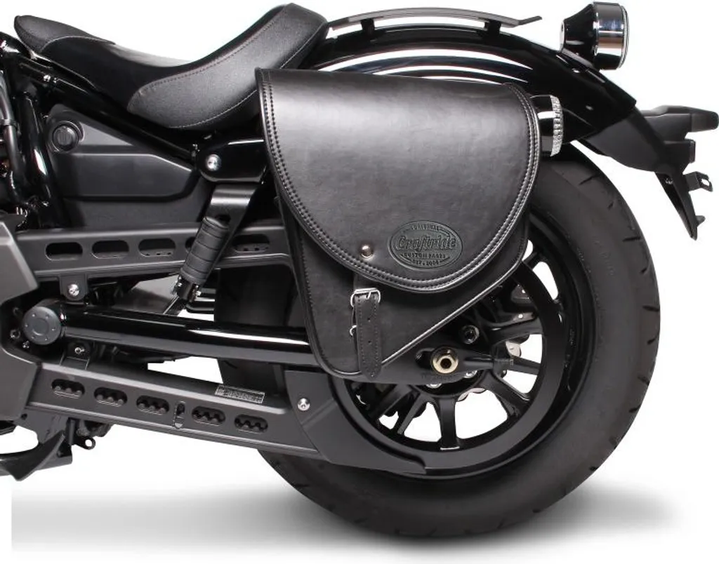 Borsa Laterale Indiana 10L Nero Moto Custom - Stile e Funzionalità
