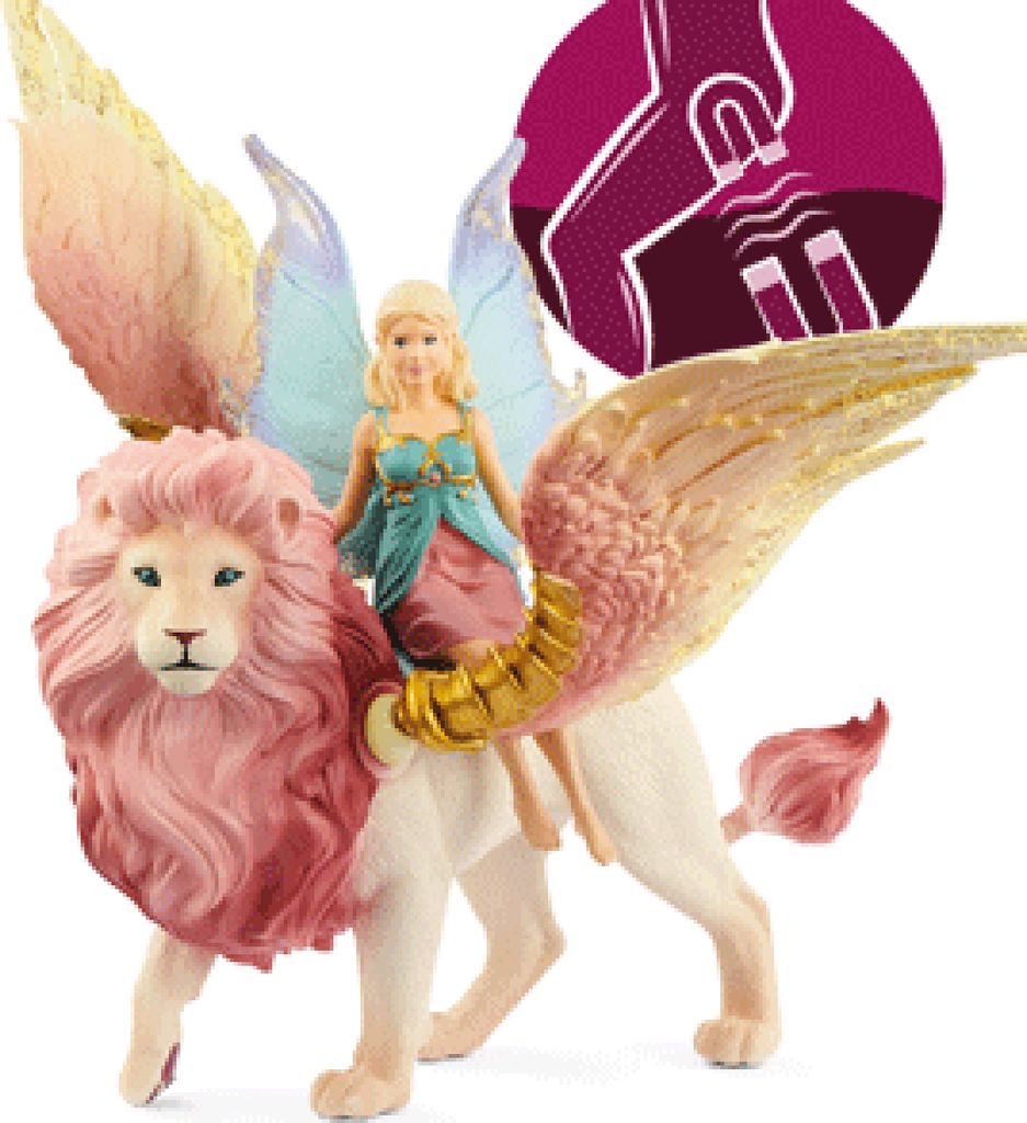 Schleich Bayala Elfe auf geflügeltem Löwe 70714 Produktbild 8