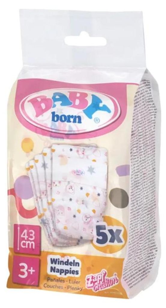 Zapf Creation 838358 - BABY born Plienky, 5 balení Obrázok produktu 