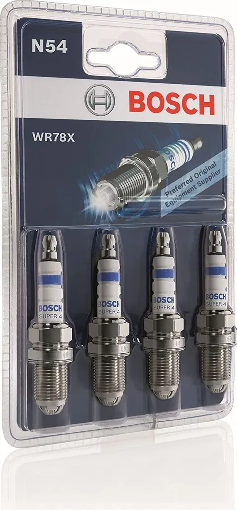 Set 4 Candele Bosch Super 4 WR78X 0242232804 per Auto - Offerta Ricambi