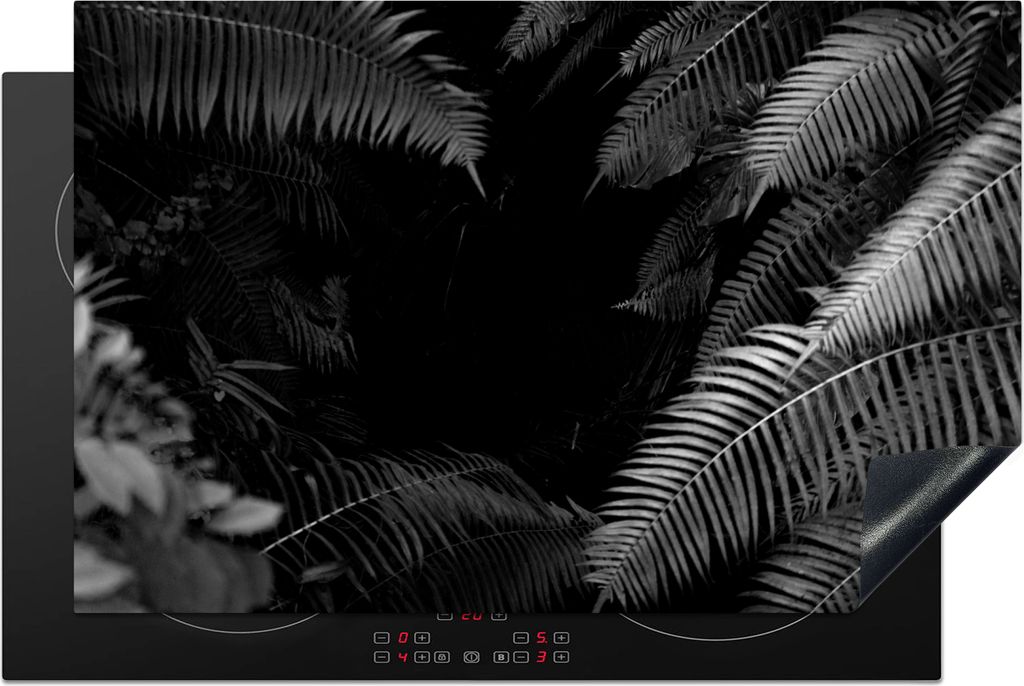 MuchoWow Herdabdeckplatte - Induktionsschutz - 80x52 cm - Herdabdeckung Matte von Vinyl - Vergrößert die Arbeitsfläche - Glaskeramikkochfeld-A...