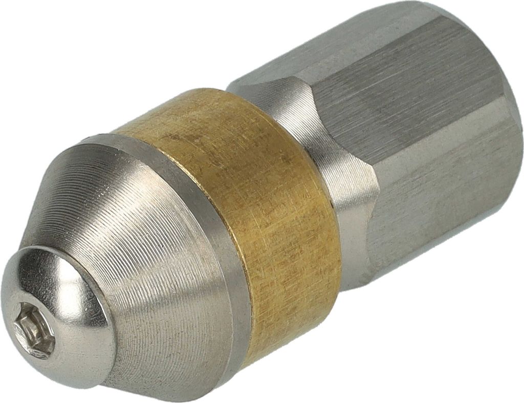 vhbw Rohrreinigungsdüse kompatibel mit Kärcher K3 Home, K2 Home, K7 Home, K6 Home, K5 Home, K4 Home Hochdruckreiniger - 1/8 Zoll, Rotierend