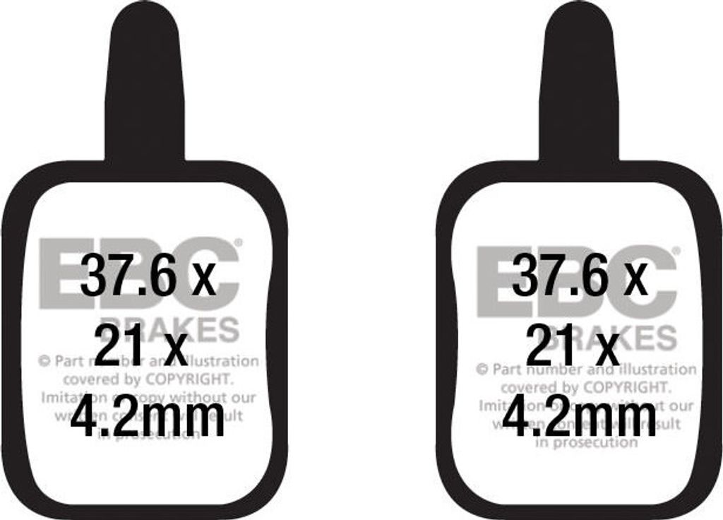 CFA688 - Plaquettes de frein vélo (organiques) EBC Brakes Image du produit 