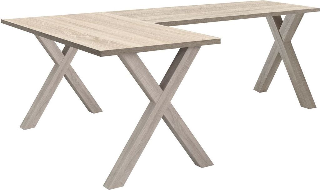Eckschreibtisch Ede 1 210 x 160 x 75 Computertisch Eiche sägerau 13775-210160
