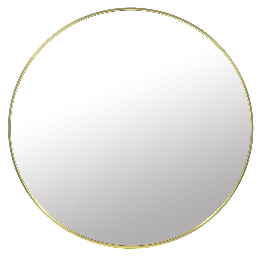 Miroir rond design moderne avec cadre doré 80 cm Image du produit 