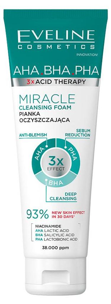 Eveline Cosmetics 3 X Acid Therapy – reinigendes, feuchtigkeitsspendendes Mizellenwasser
