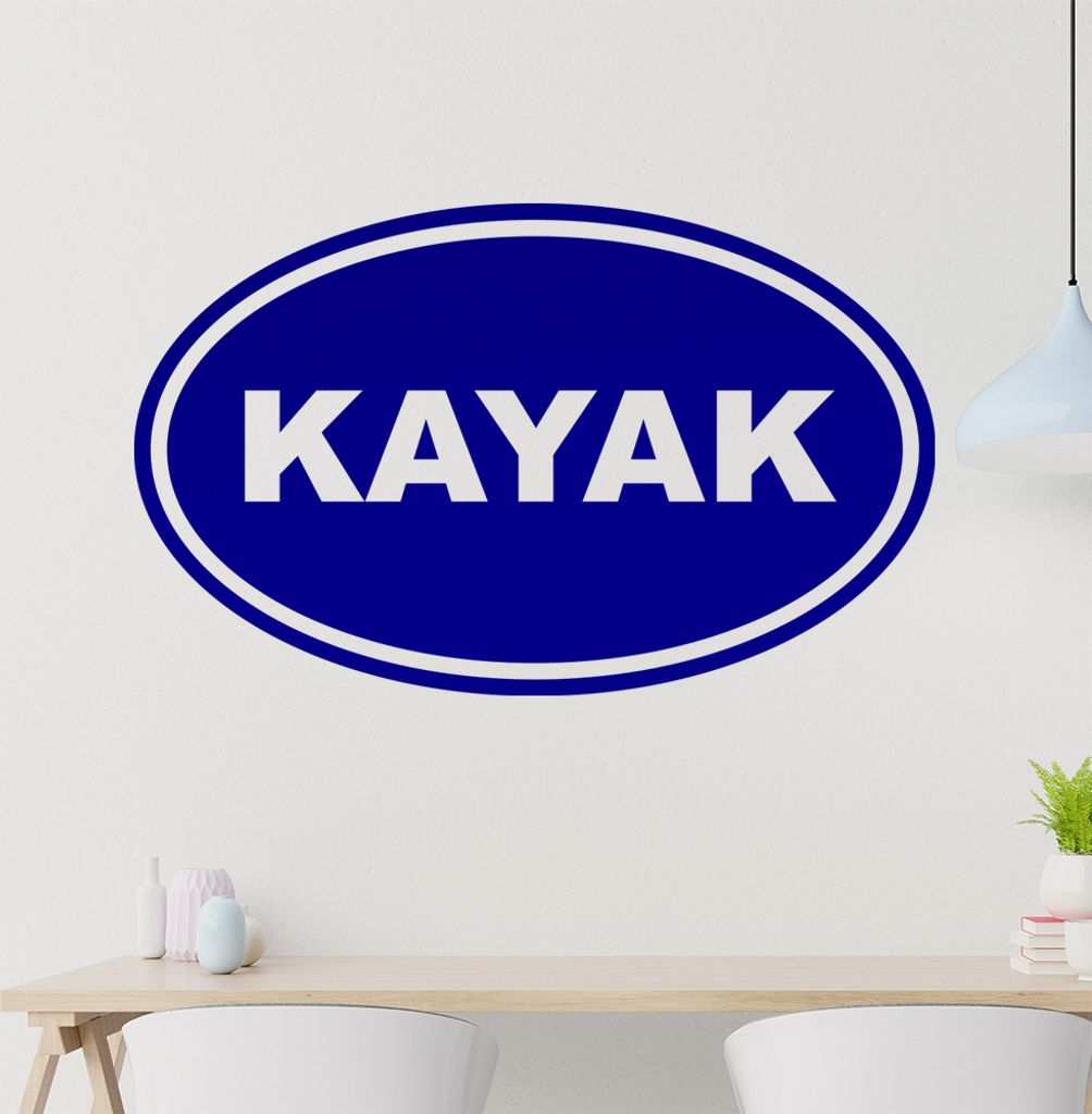 KAYAK Wandtattoo in 6 Größen - Wandaufkleber Wall Sticker - Dekoration, Küche, Wohnzimmer, Schlafzimmer, Badezimmer