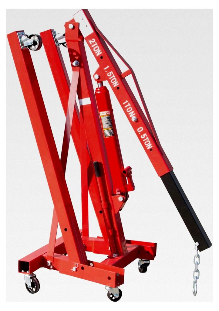 Motorheber Motorkran 2000 kg Werkstattkran 2 t mit Balancierer für Motorheber 450 KG