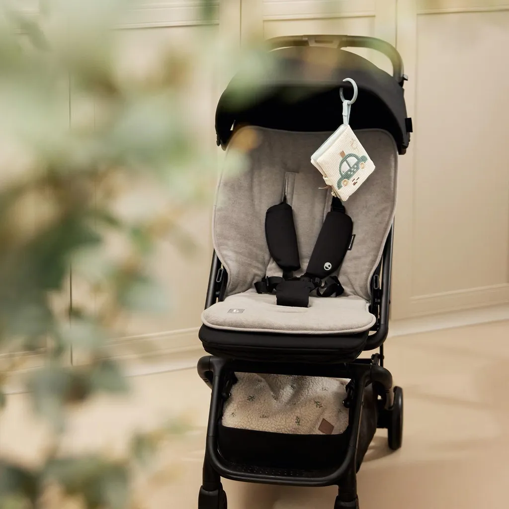 Protège-poussette Jollein en éponge absorbante - Coton Storm Grey doux
