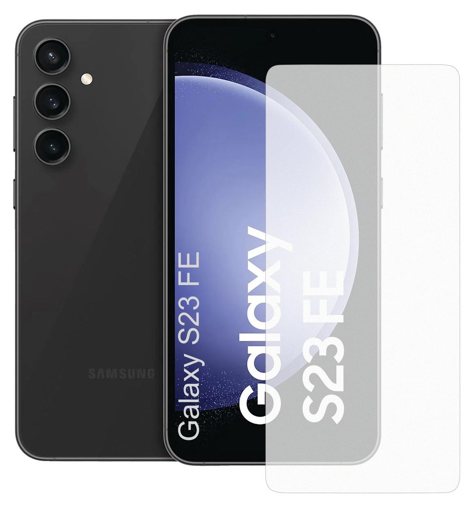 Display-Schutzfolie Displayschutz-Glas 9H Glas für Samsung Galaxy S23 FE