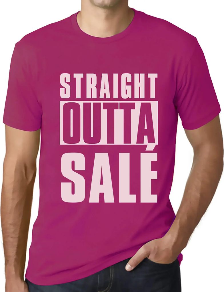 Herren Grafik T-Shirt Straight Outta Salé Öko-Verantwortlich Vintage Jahrgang Kurzarm Lustige Druck Geburtstag Geschenk Mann