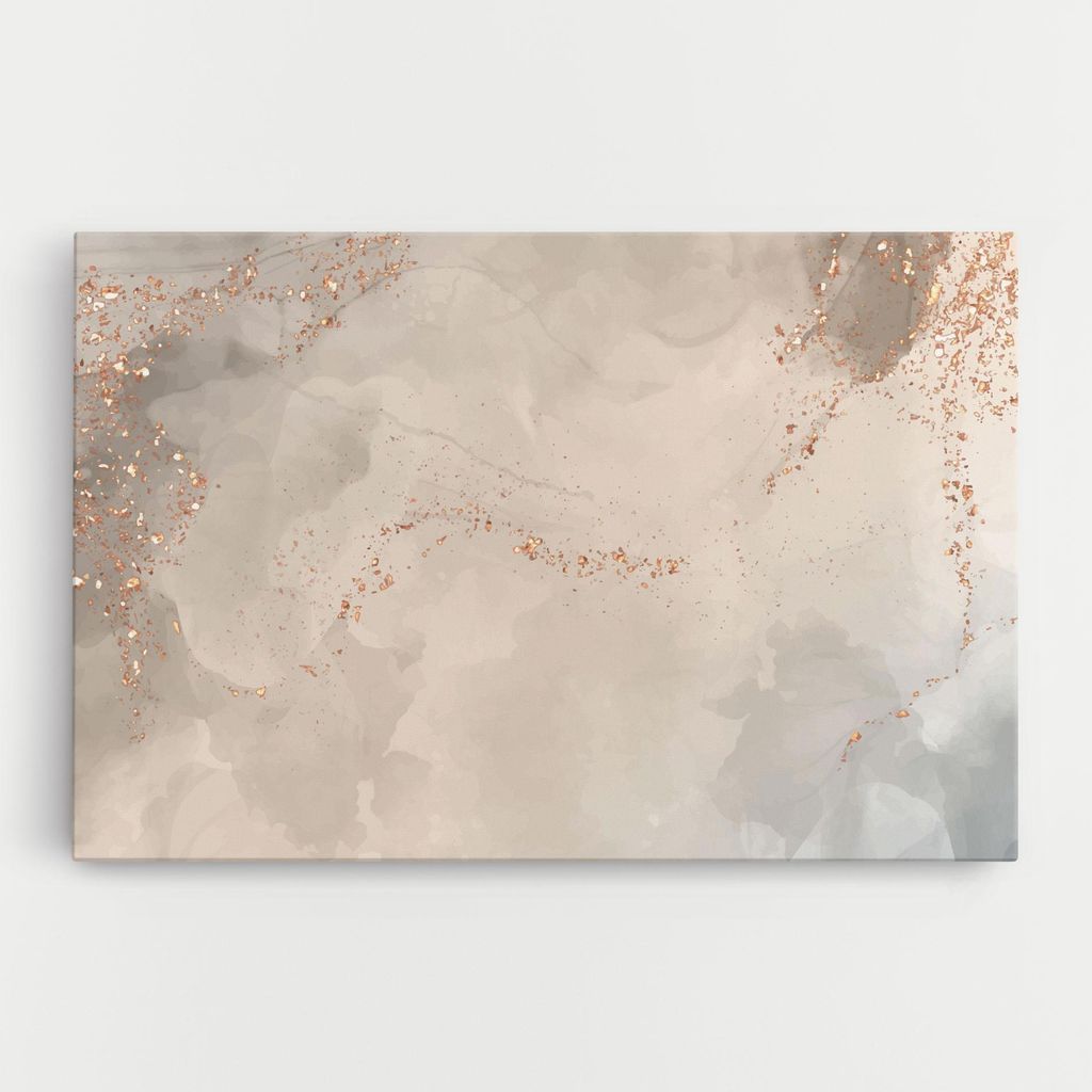 ARTHUB Leinwandbild 80x120 cm, Pink Grey Marble 01 | Wohnzimmerdekoration, Hängende Bilder, Wanddekoration, Heimdekoration, Abstrakte, Marmor