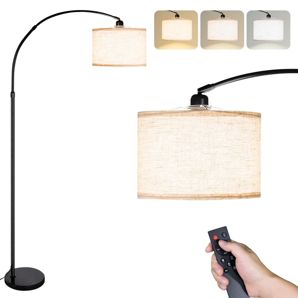 CCLIFE Stehlampe Wohnzimmer Bogenlampe LED E27 Leselampe Produktbild 