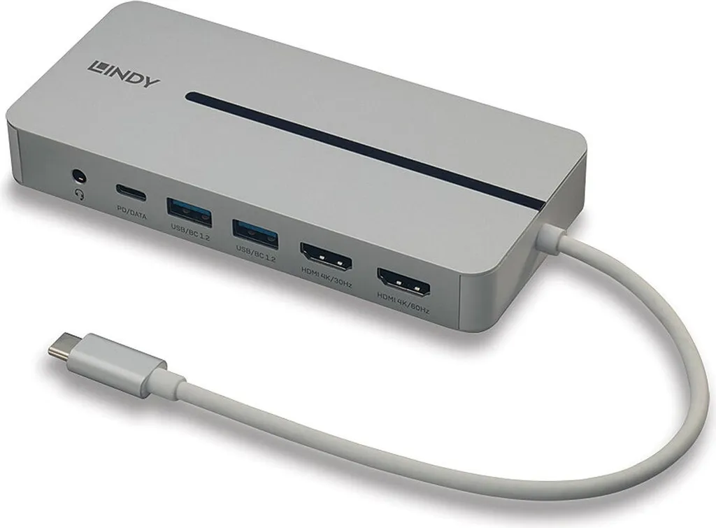 Plus de Ports avec LINDY DST-Mx Duo : La Solution USB-C 4K pour Laptop PC