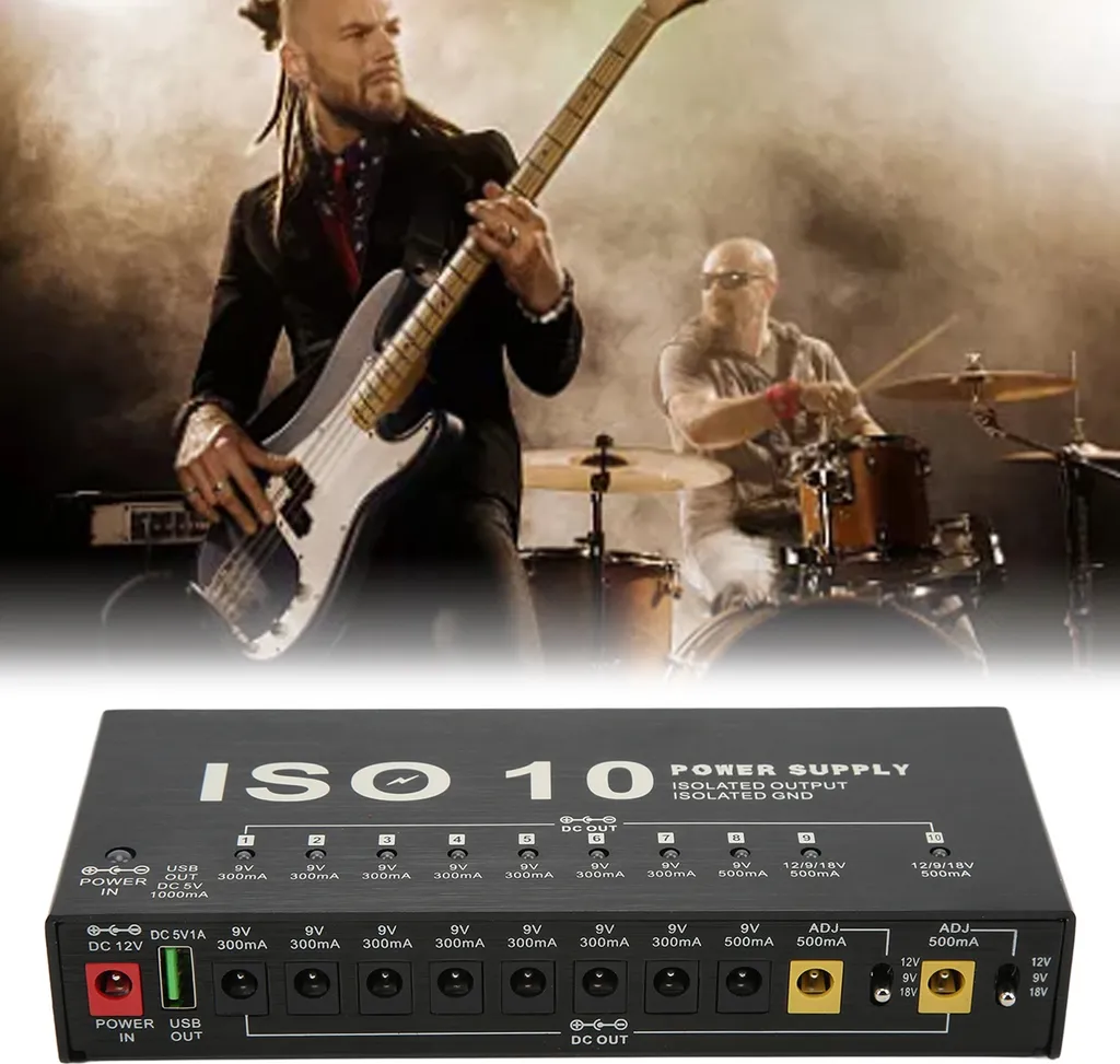 Alimentation guitare anti-bruit 10 sorties isolées contre interférence - 3
