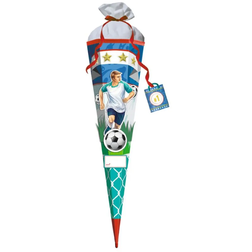 ROTH Set de bricolage 3D Stürmer Sam hexagonal 800 mm pour Schultüte