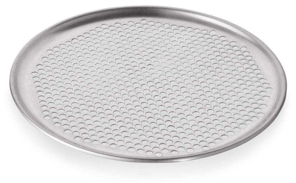 Taca do pizzy okrągła perforowana Ø 28 cm aluminium Zdjęcie produktu 