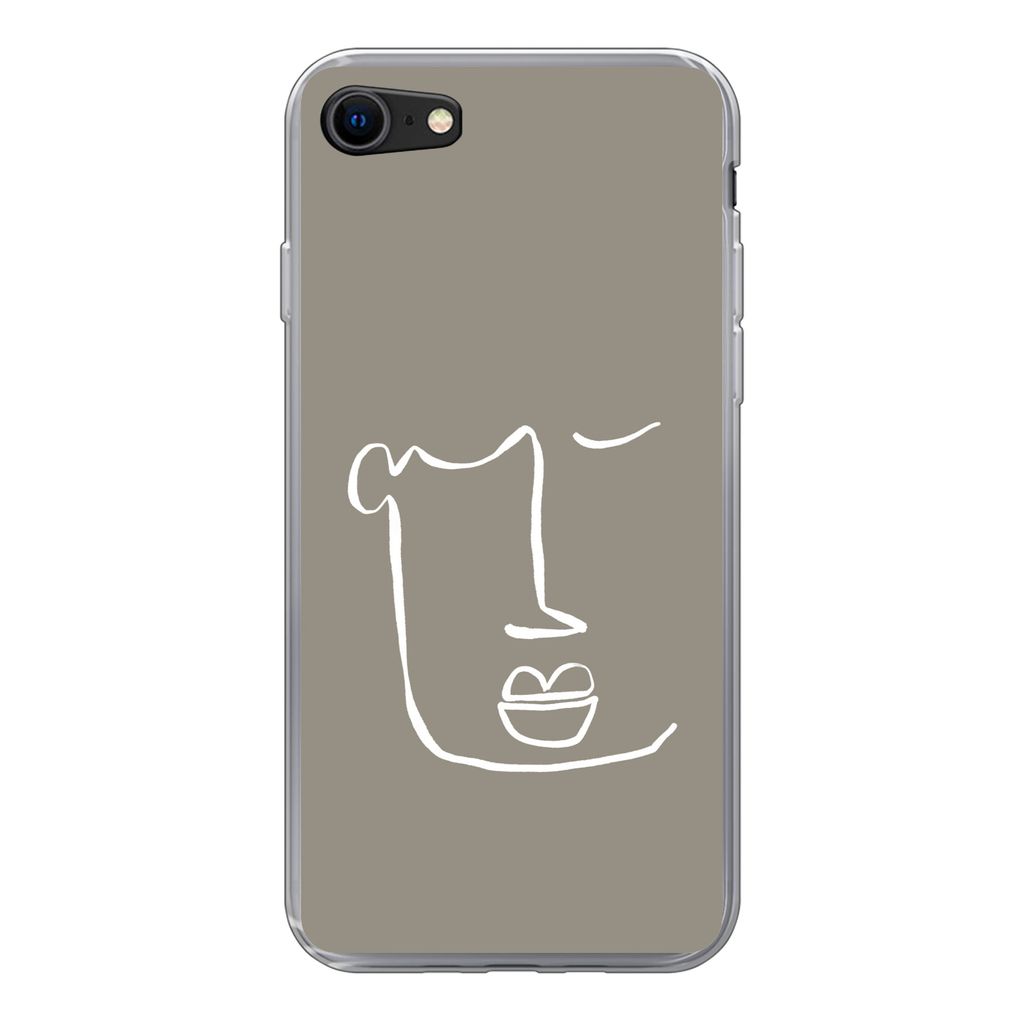 MuchoWow® Handyhülle Schutzhülle Hülle für iPhone 7 Lippen Produktbild 