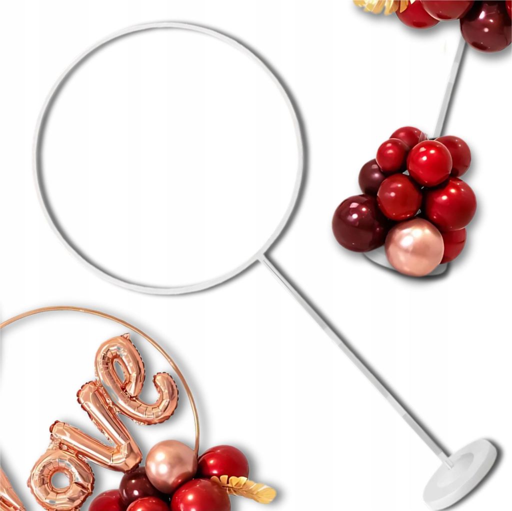 EDIBAZZAR | Ständerrahmen Geburtstagsballons Dekorationen Kommunionskugel Hochzeit Rund