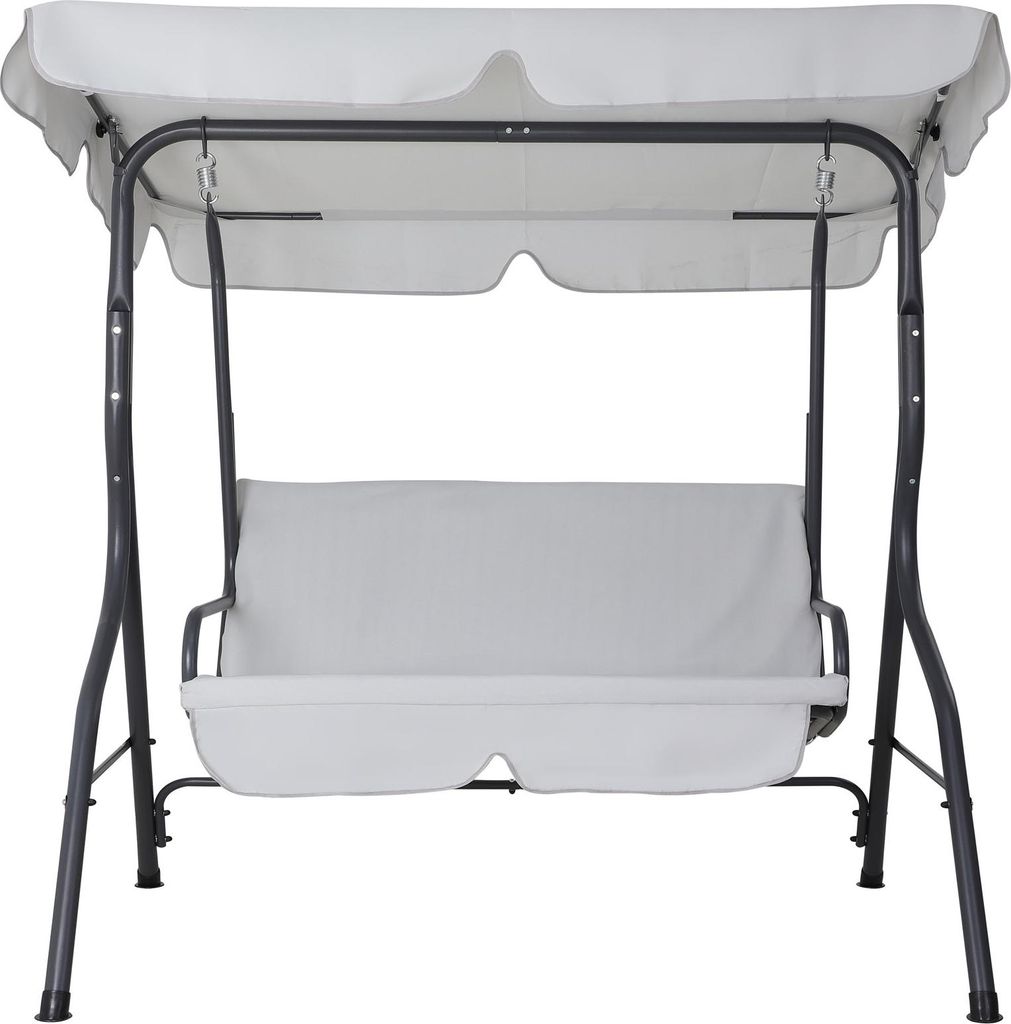 Balancelle de Jardin Hollywood Gris 140x112x150 cm Image du produit 