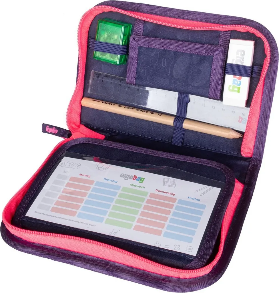 Cartable ergonomique ergobag Maxi ourson perlé 2025 set complet 6 pcs - 15