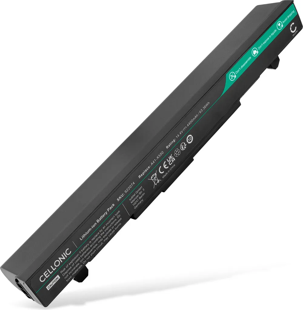 Batteria CELLONIC ASUS X550C R510C F550CC: Ricambio 4400mAh 14.4V
