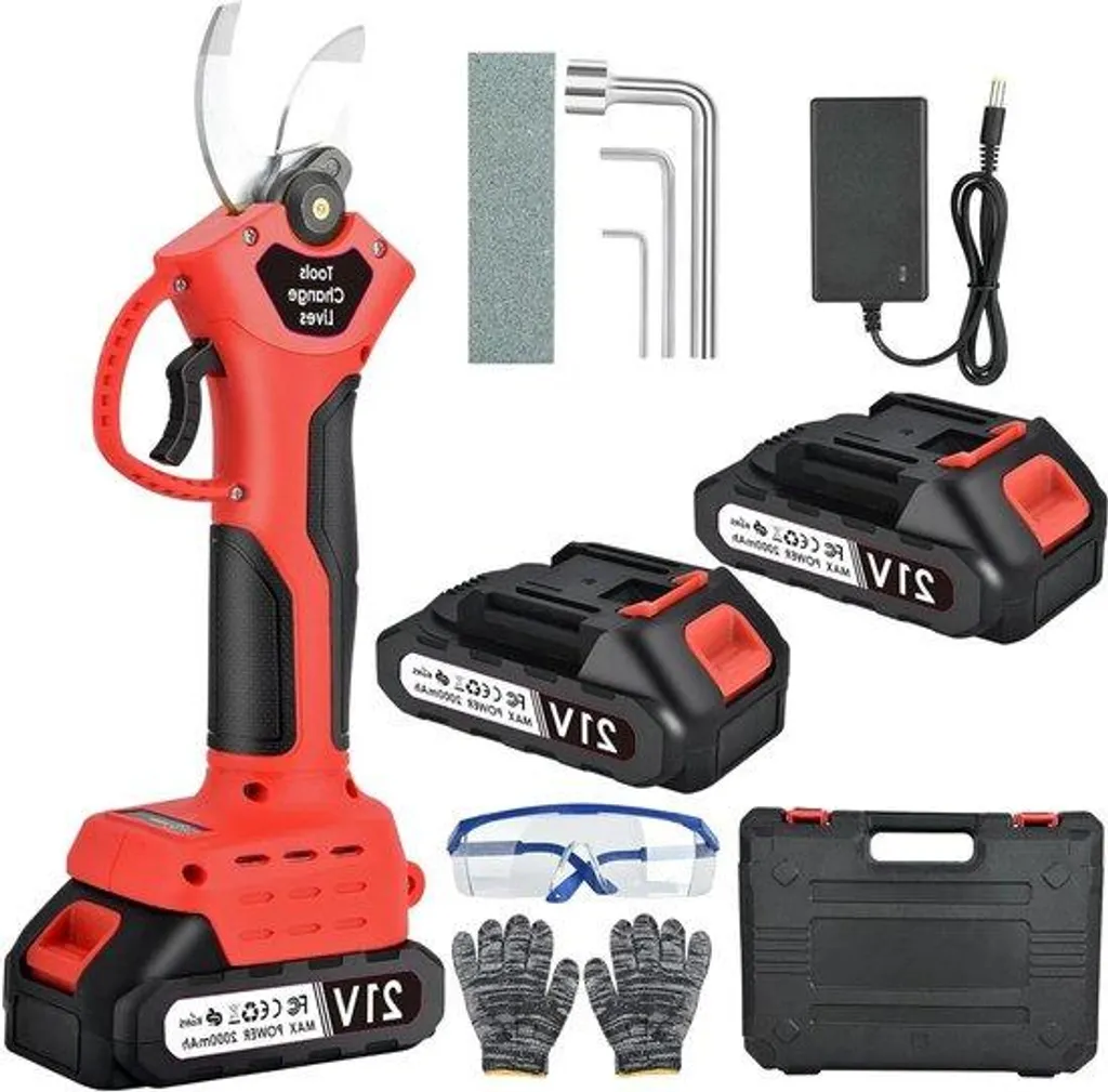 Élagueur électrique télescopique pour branches hautes 30mm batterie 21V