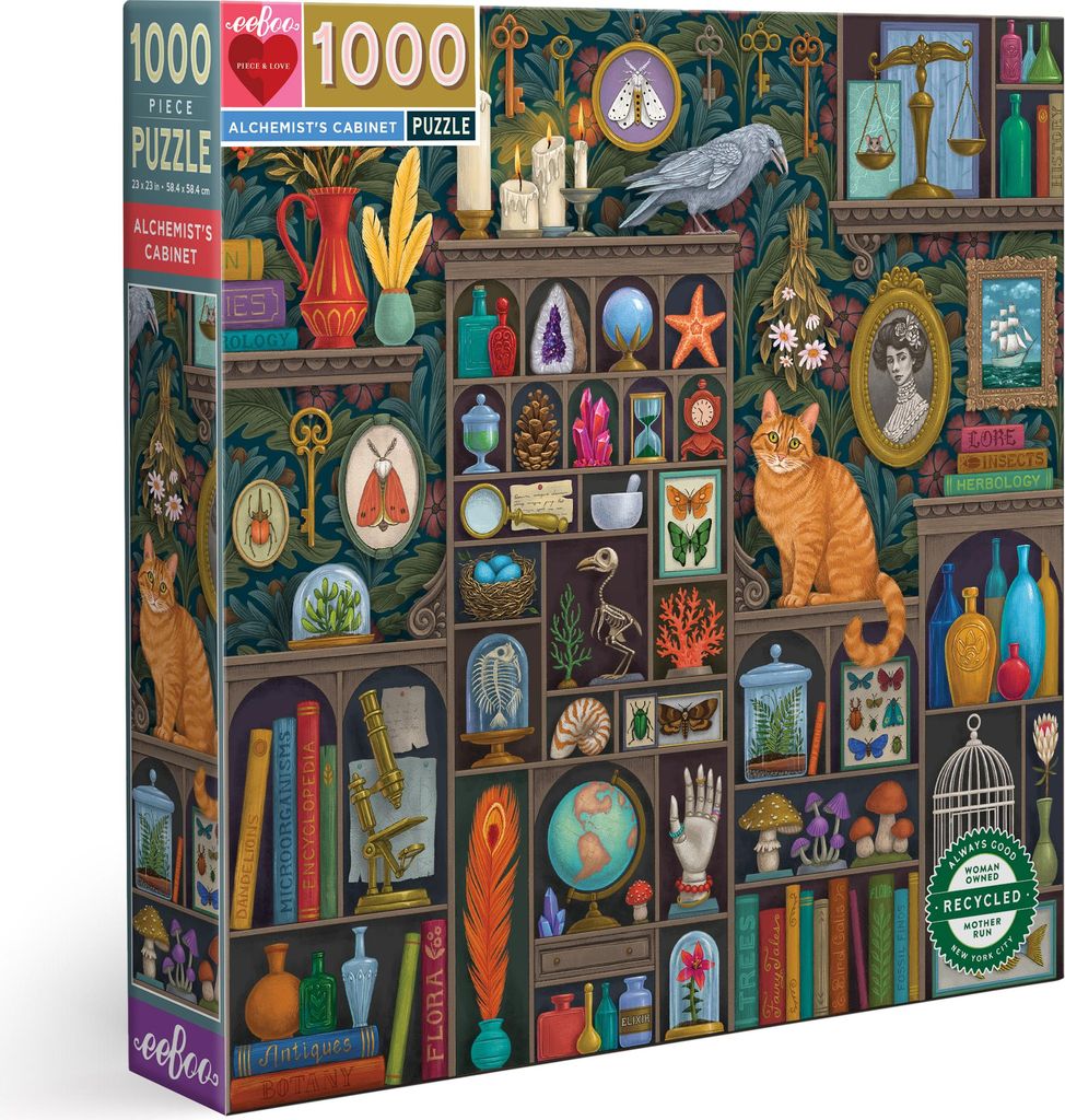 eeBoo Puzzle Alchemist's Cabinet 1000 Teile Karton