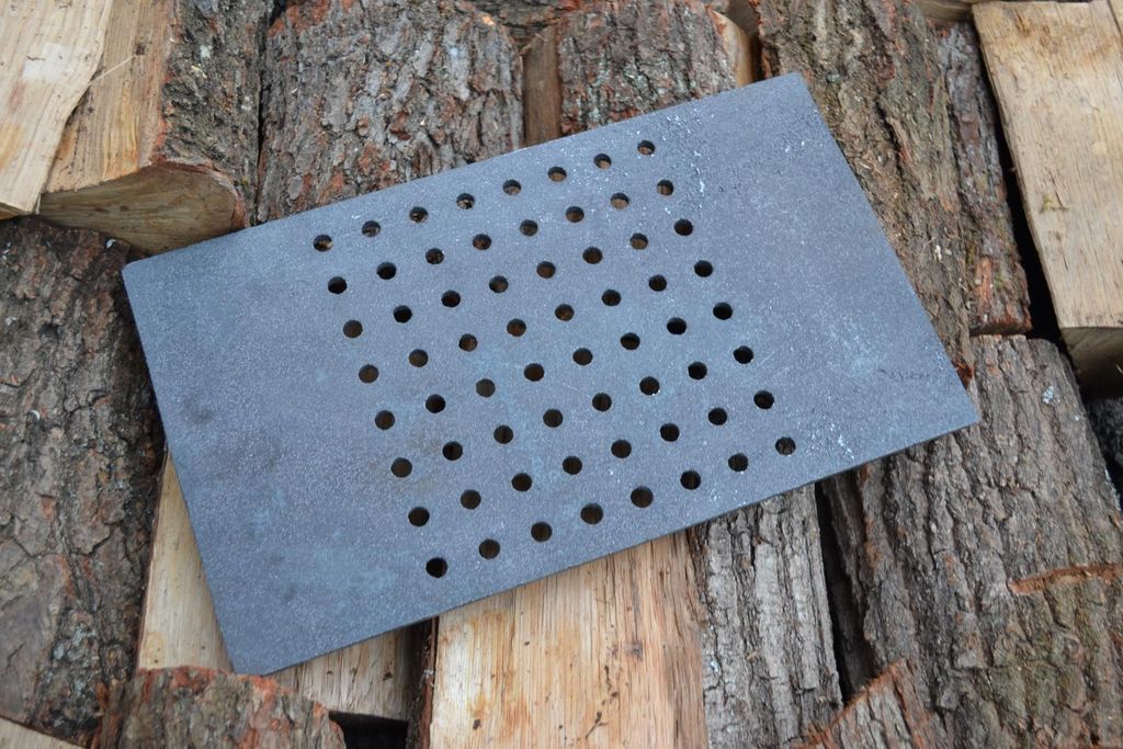 SEZAM Grille de four 43 x 25 cm Grille en fonte avec trous Image du produit 