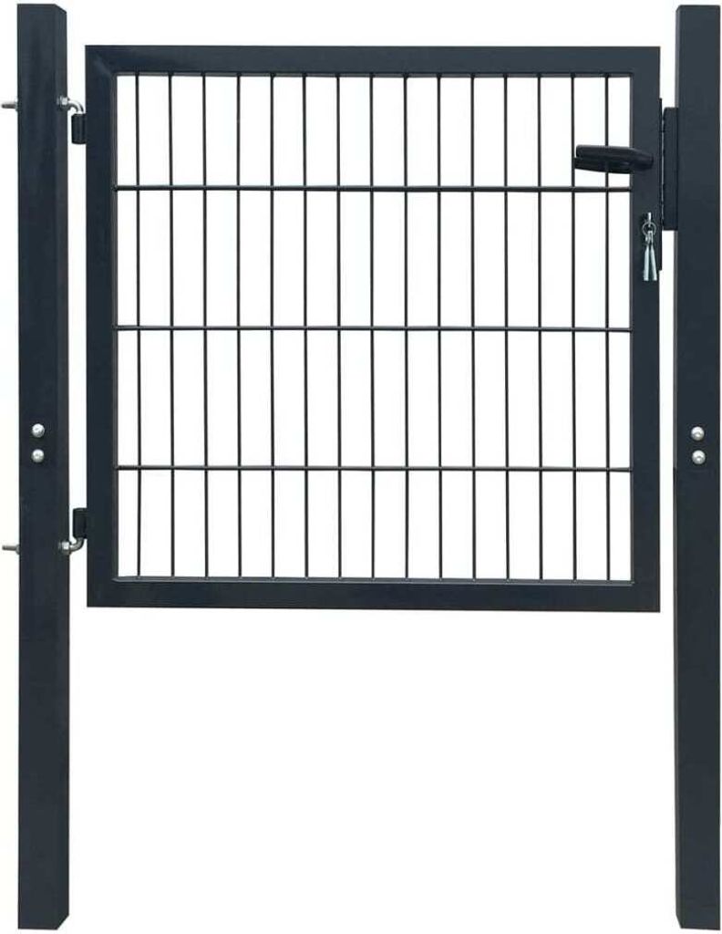 Best Möbel Zauntor Stahl Anthrazit 105x150 cm - Gartentore CL3994191 1parcel