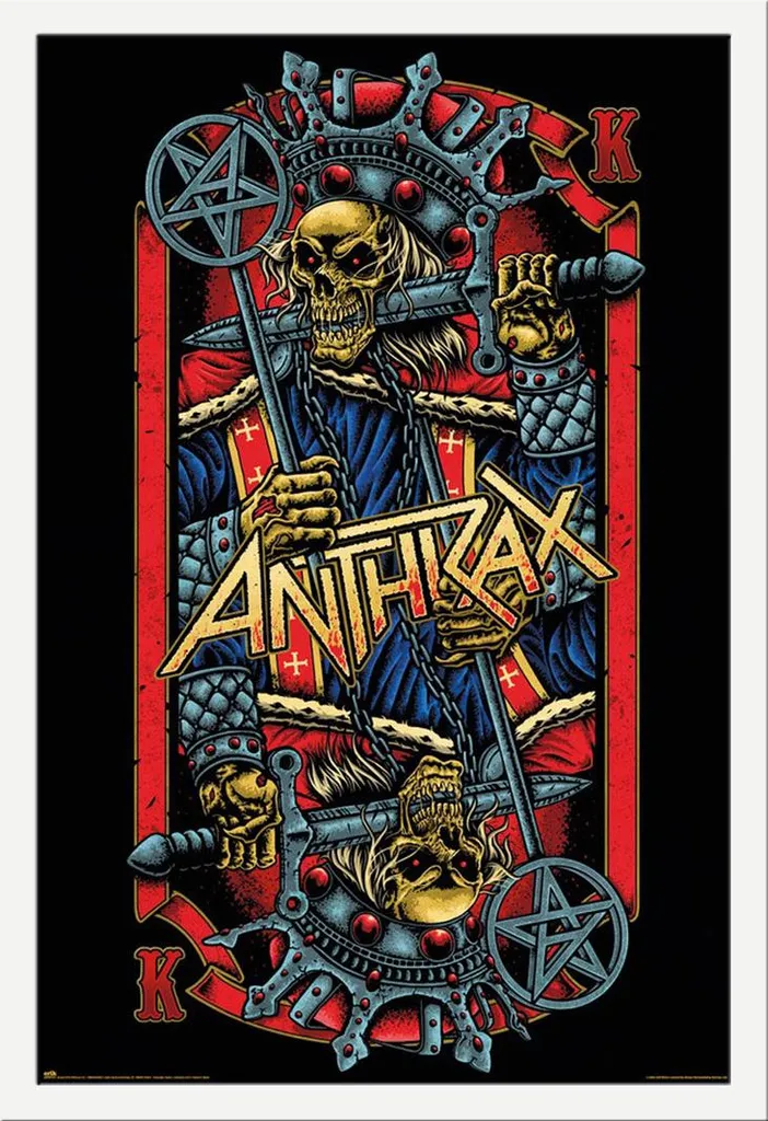 Tableau Anthrax Evil Kings Encadré Blanc Shinsuke en Verre Acrylique Pro