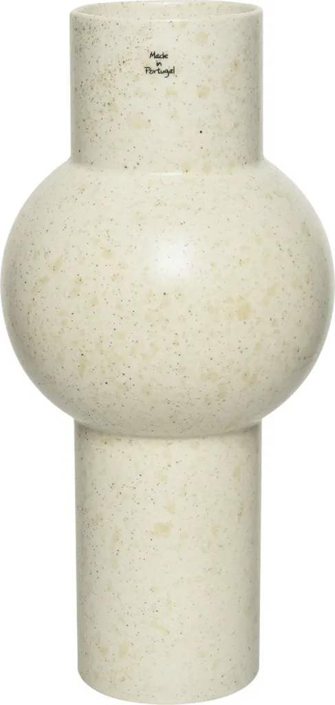 Vase décoratif beige pour herbe de la pampa et fleurs séchées - 38 cm