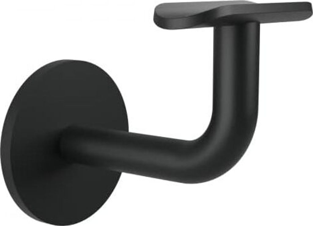 Sellon24® Edelstahl Handlaufhalter Schwarz RAL 9005 Produktbild 
