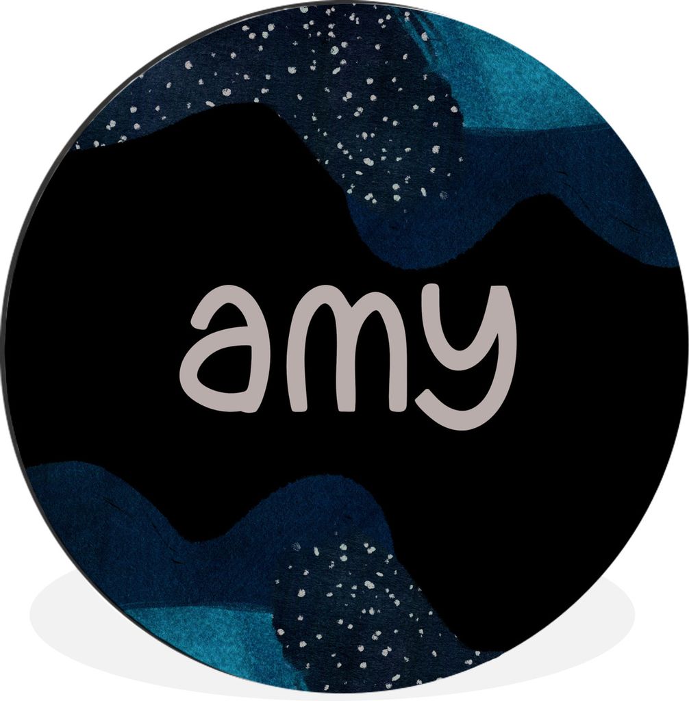 MuchoWow Aluminium Wandkreis Amy - Pastell - Mädchen Ø 60 cm Wanddeko Modern Wohnzimmer - Wand Kreis - Wandbild - Schlafzimmer - Aluminium Bild...