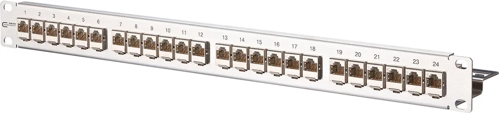 Metz Connect E-DAT modul 1U Panneau de brassage 24 ports inox 130910-I
