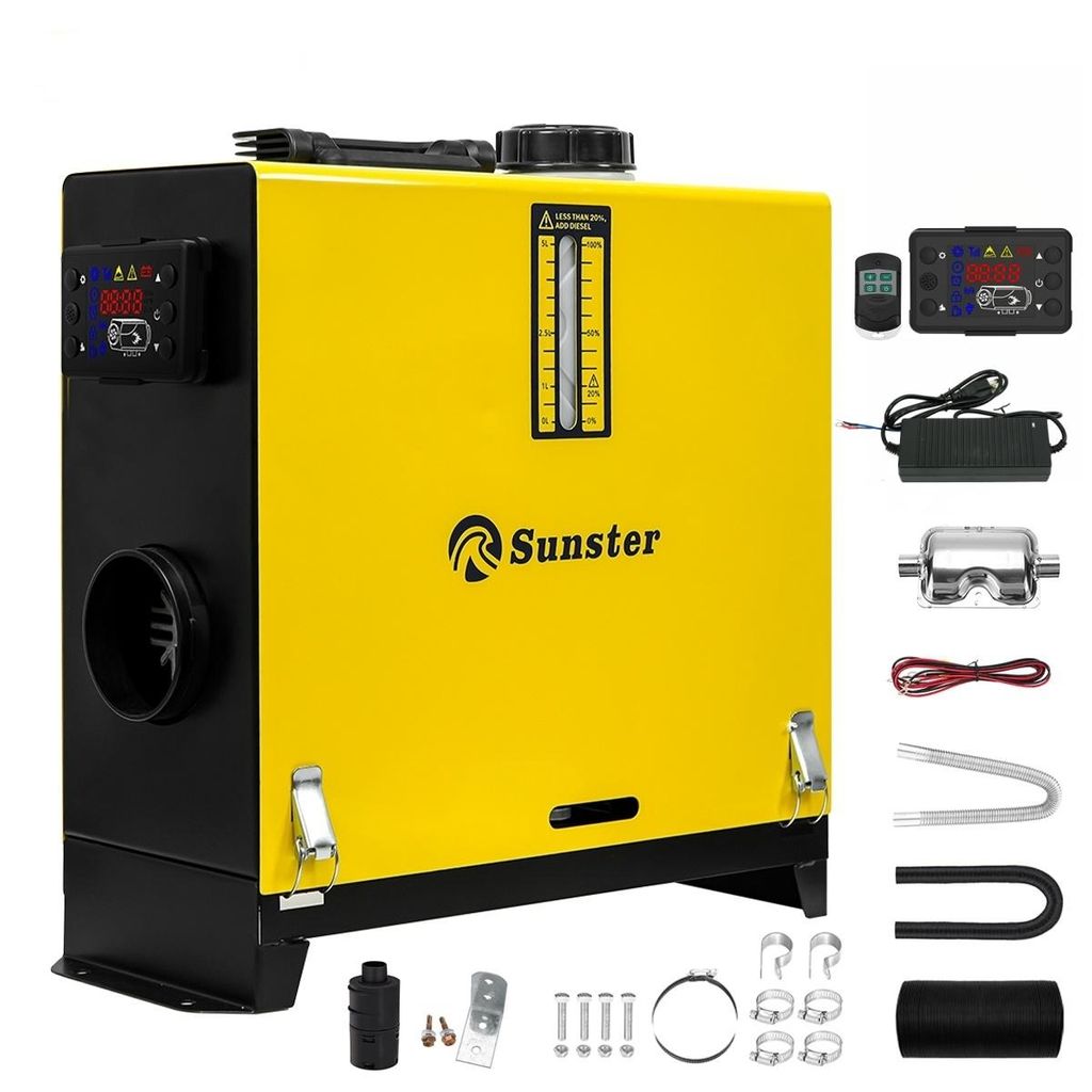 SUNSTER Diesel Standheizung 8KW 12V/24V/220V mit LCD, leise Produktbild 
