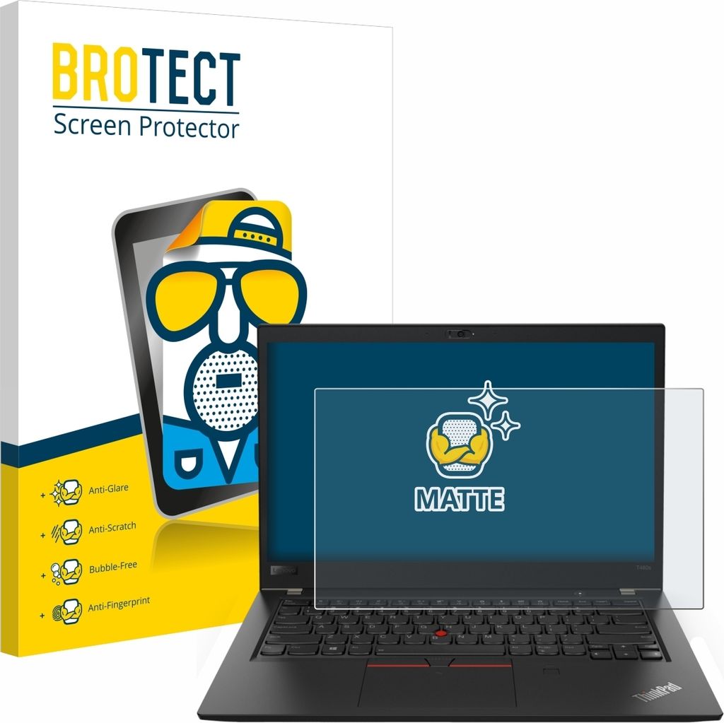 BROTECT Schutzfolie für Lenovo ThinkPad T480 / T480s Displayschutz Displayschutzfolie Folie Matt Entspiegelungsfolie