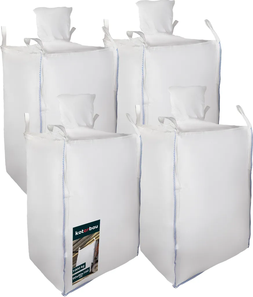 KOTARBAU Big Bag 160cm: Set 4 Sacchi per Carichi Pesanti 1000kg