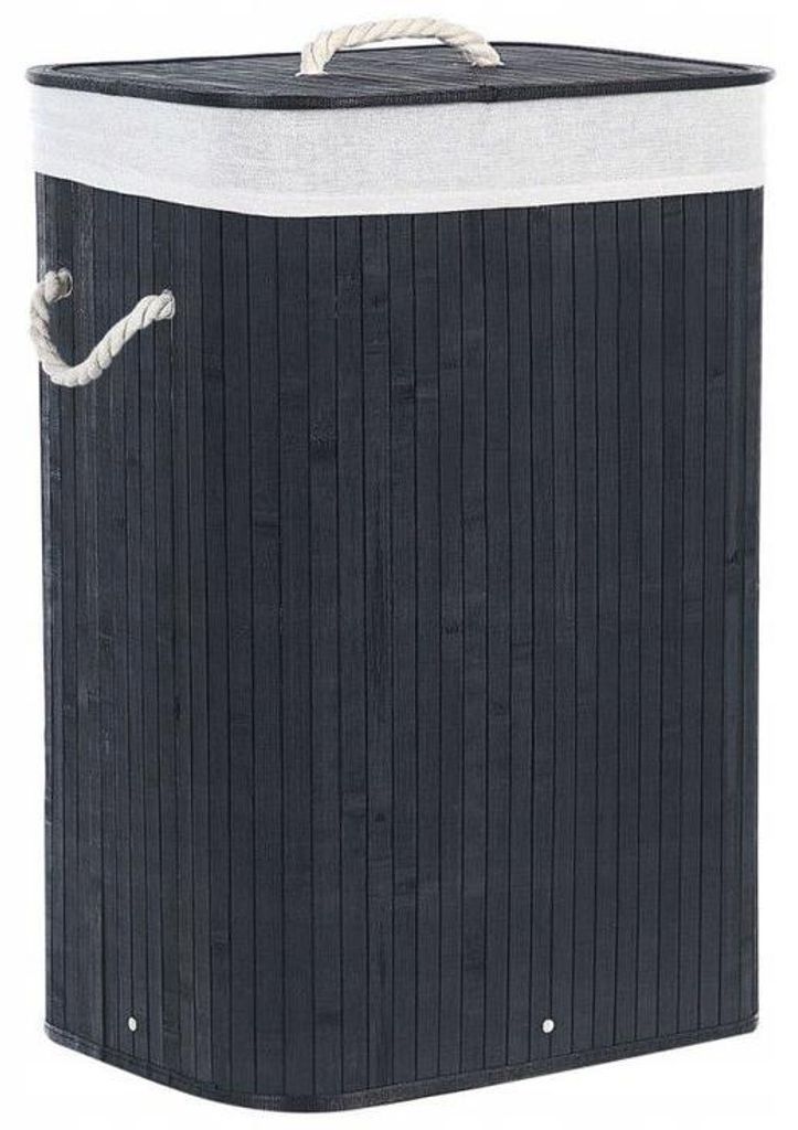 Ekspand | Panier à linge en bambou - Noir - 72 L - avec Image du produit 