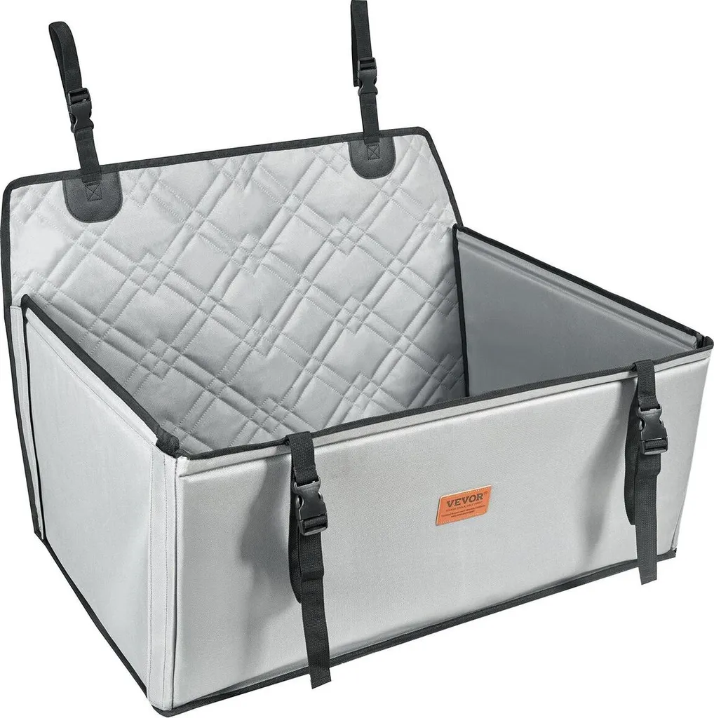 Seggiolino Auto Cane Grigio 22kg - Viaggia con Stile e Comfort