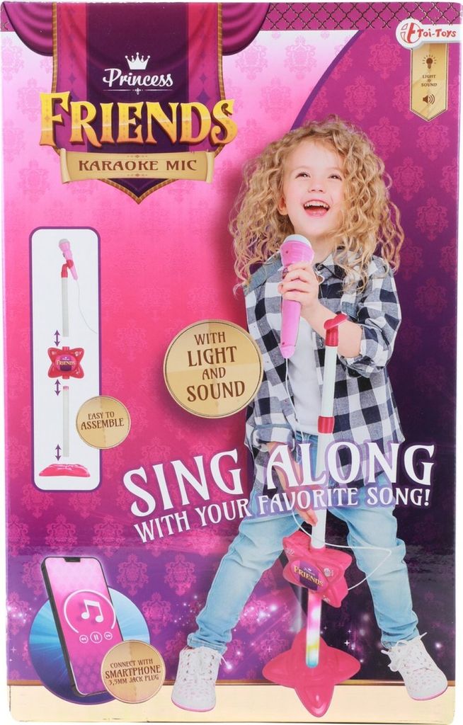 PRINCESS FRIENDS Set karaoké avec connexion smartphone Image du produit 