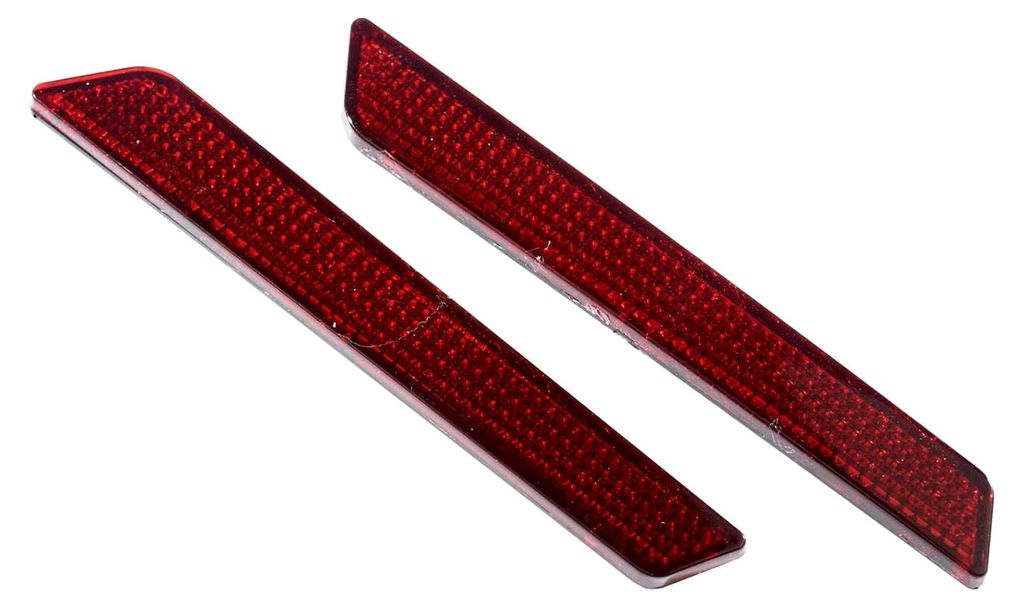 Reflektoren für Motorradsatteltaschen, passend für Harley Touring Modelle 2014–2020, Rot