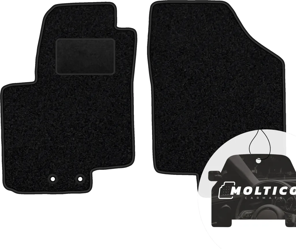 Offerta Set 2 Tappetini Anteriori per Kia Venga Hyundai ix20 Nero