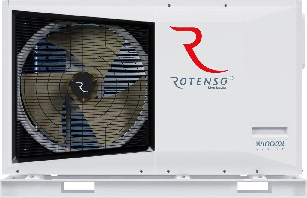 Rotenso Windmi WIM100X1 R14 – 10kW Einphasen Monoblock Luft-Wasser-Wärmepumpe | Heizen, Kühlen & Warmwasser | Effizient, Smart & R32