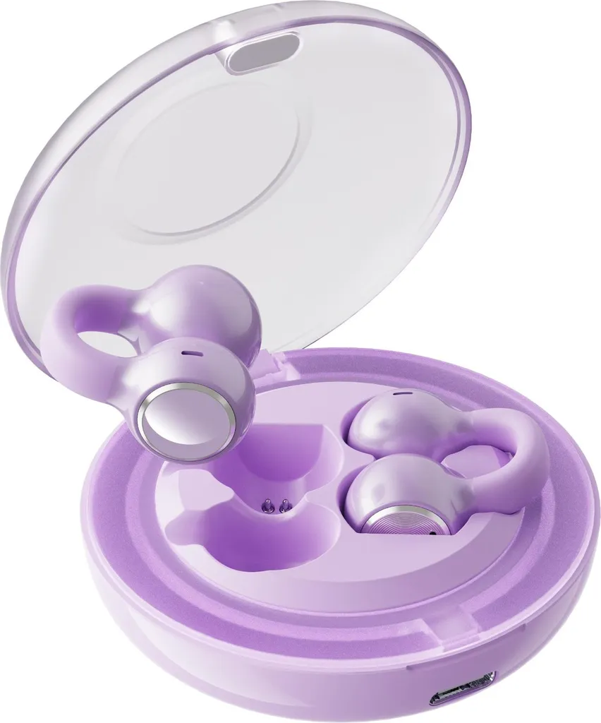 INF Cuffie Sport Open-Ear Viola: Audio HiFi e Libertà Bluetooth 5.3 - 2