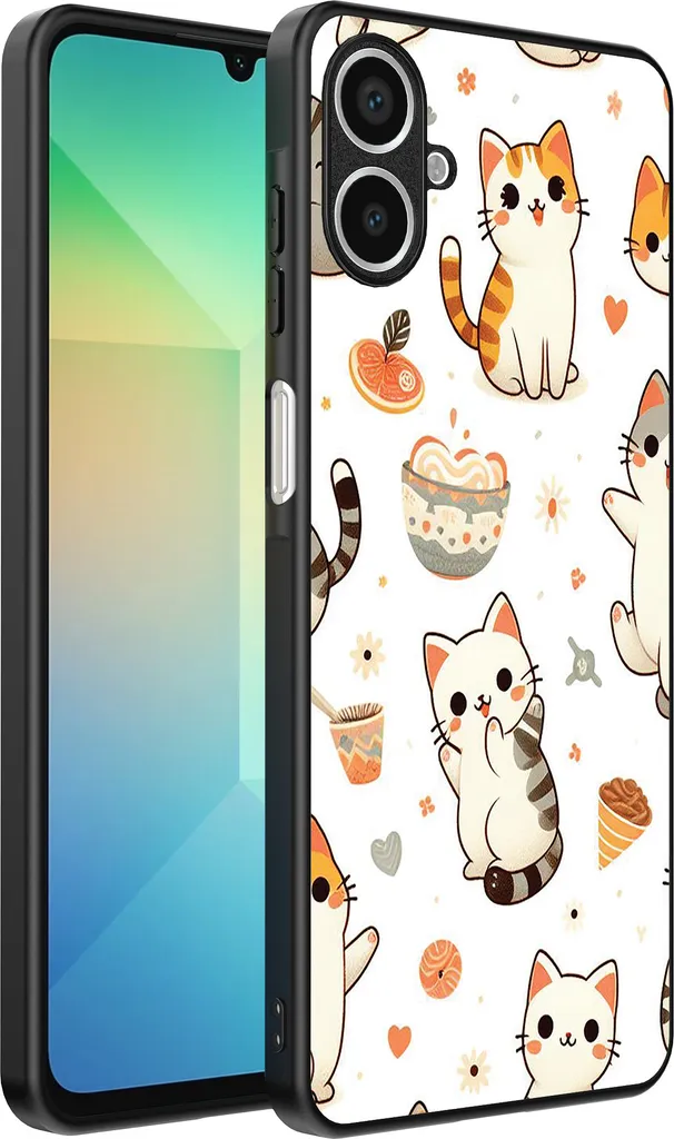 Custodia Protettiva Samsung A06 - TPU Flessibile Stampa Gatto HD