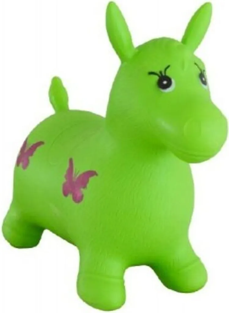 Cheval à sauter en caoutchouc vert 49cm Teddies Hopscotch ultra résistant