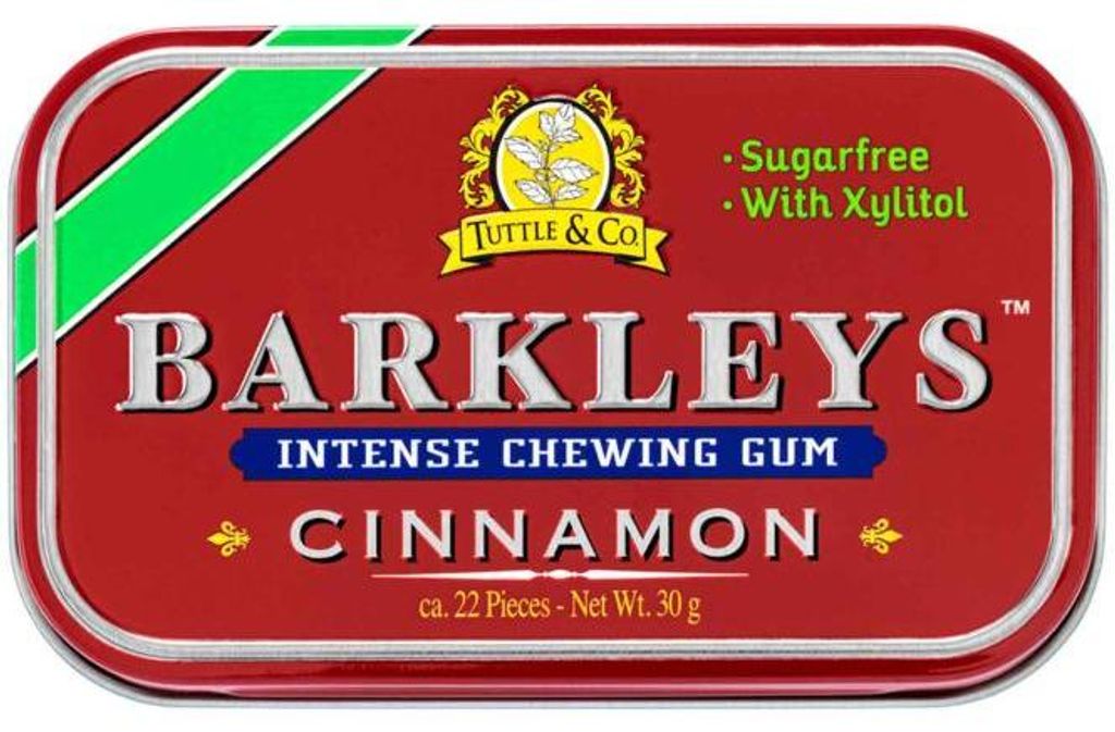Barkleys Intense Cinnamon Gum Kaugummi Dragees zuckerfrei Produktbild 