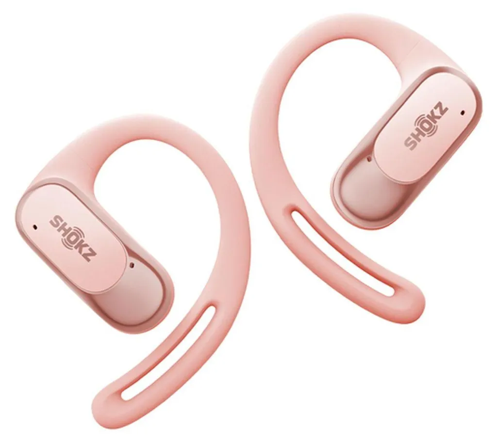 Casque Open-Ear Shokz OpenFit Air Rose - Écouteurs Bluetooth Sportifs