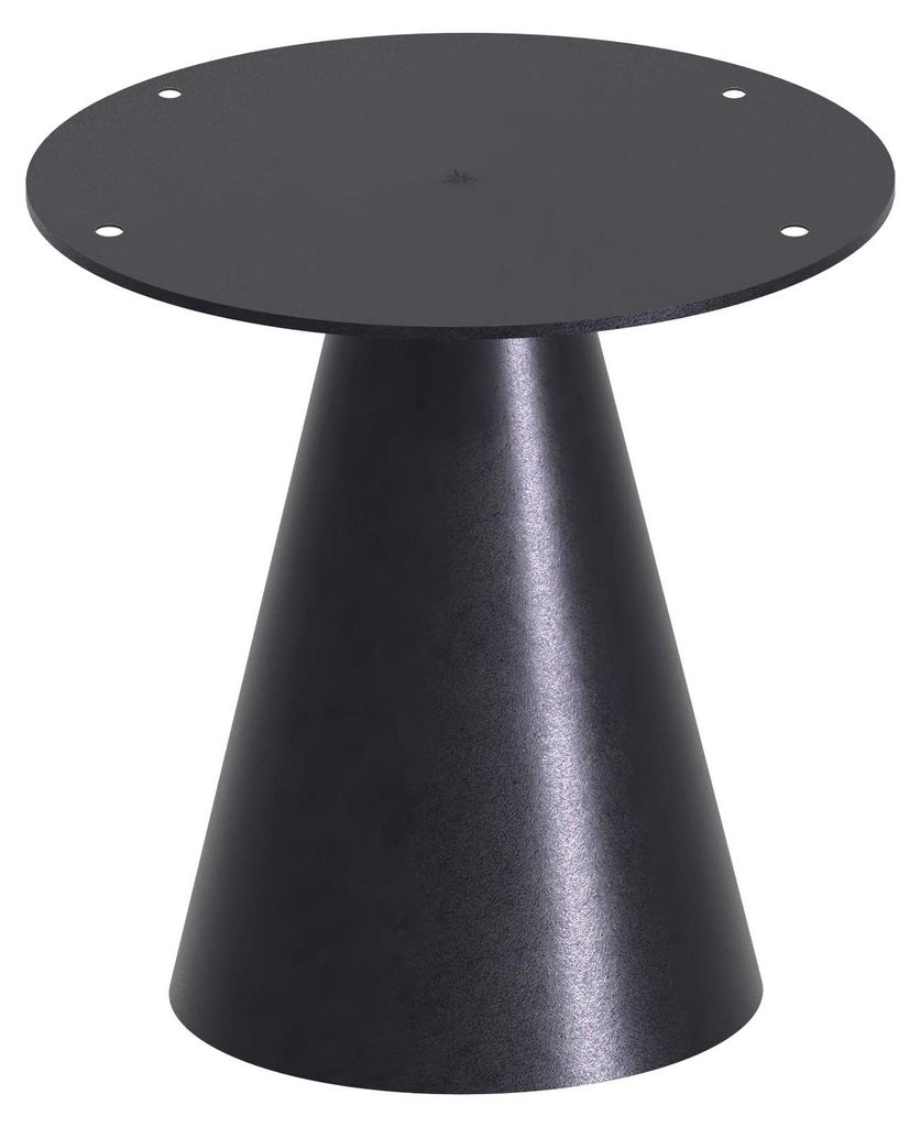 Art√π - Kegelfuø før runden Esstisch, Metall Farbe Schwarz
